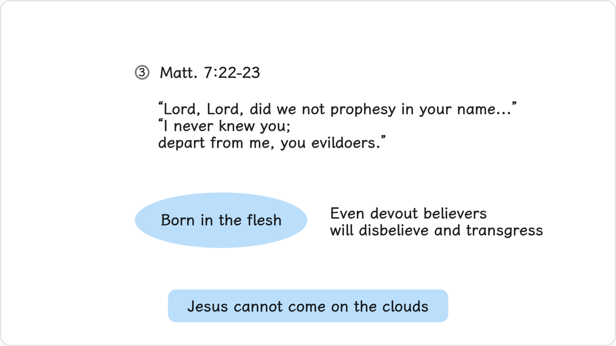 In Matt. 7:22-23, Jesus said: “On that day many will say to me, ‘Lord, Lord, did we not prophesy in your name, and cast out…