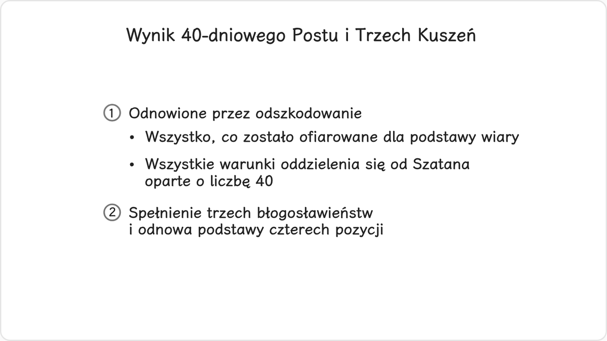 Po pierwsze, działając z pozycji Jana Chrzciciela, Jezus odnowił przez odszkodowanie podstawę wiary dla drugiej światowej…